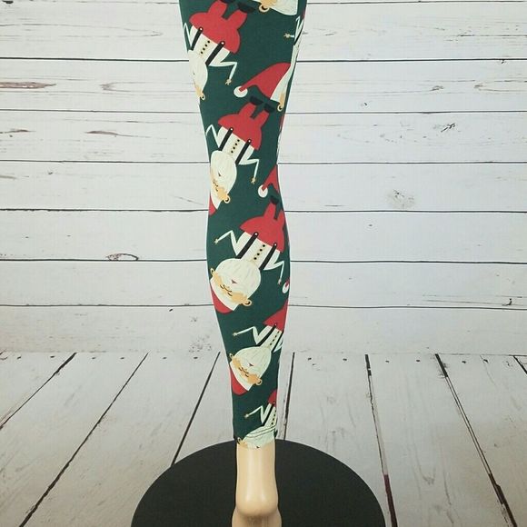 Lularoe Santa Leggings Unicorns Size Tween Girls - Picture 2 of 4